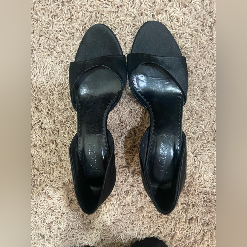 J Crew satin heels